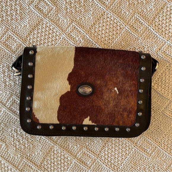 American West Crossbody Bag/Wallet w/ Hair-On Hide - Picture 1 of 5